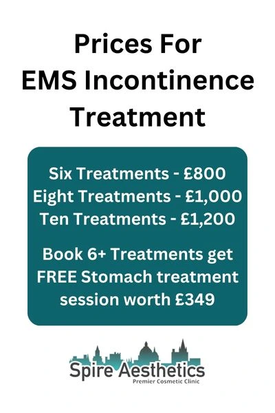 EMS Incontinence Treatment Prices Burnley