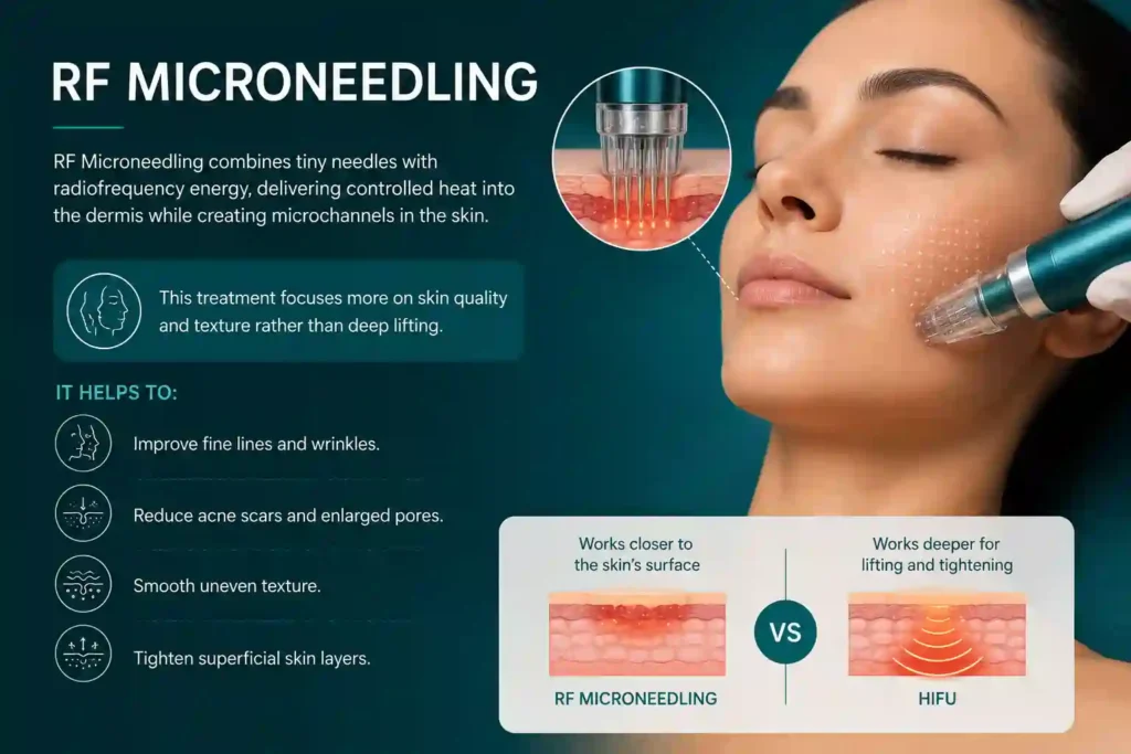 What Does RF Microneedling Do That HIFU Alone Cannot Burnley
