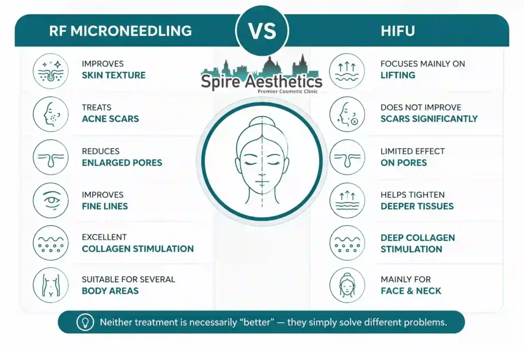 RF Microneedling vs HIFU: Which Treatment Gives Better Results Burnley?